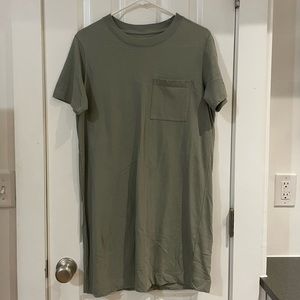 Green t-shirt dress
